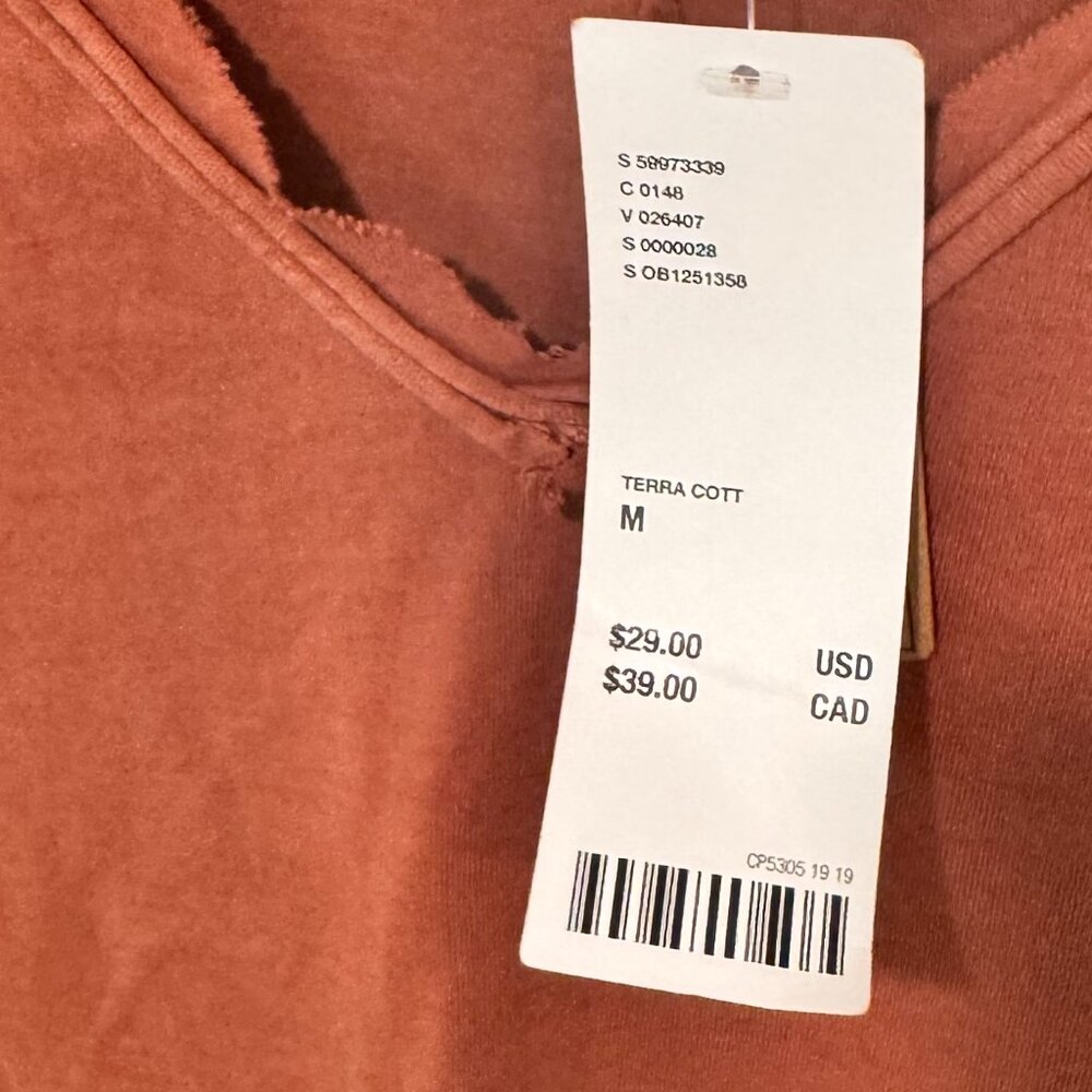 Urban Outfitters 100% Cotton Terra Cotta Tank Size M - Picture 4 of 8